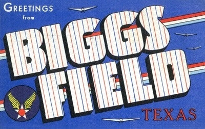 Postcard Texas Briggs Field