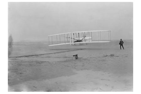 Postcard Oliver Wright ON First Flight 120 FT