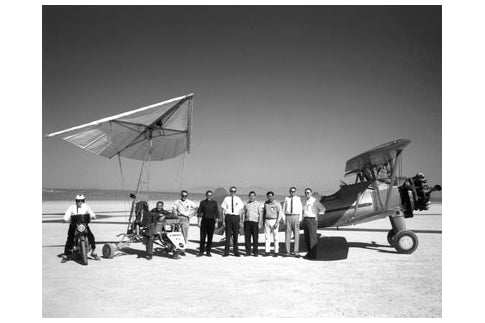 Postcard Paresev 1-A AND TOW Plane W/ Crew AND Pilot