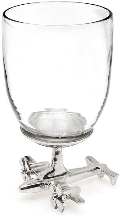 Airplane Base Wine Glass