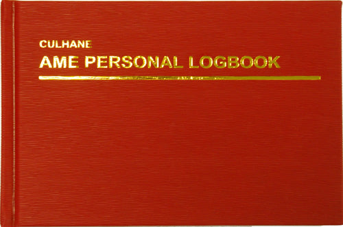 Culhane AME Personal Logbook Hardcover Version
