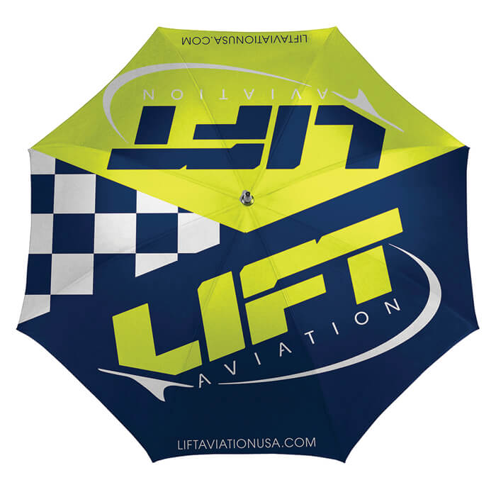 Av-Umb-Hvnv Lift Aviation Umbrella - Hiviz/Navy
