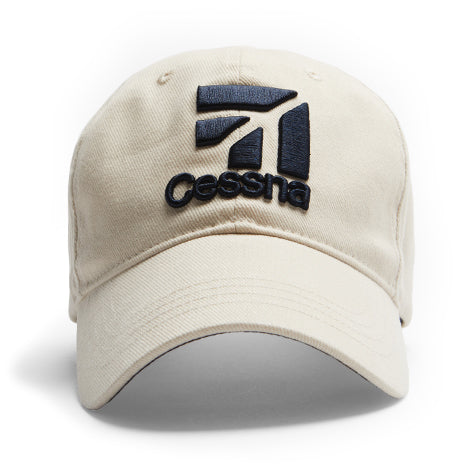 Cessna 3D Logo CAP - Stone
