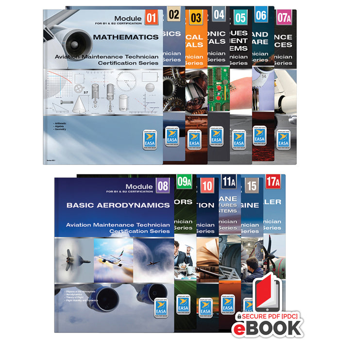 Easa Part 66 B1.1 SET OF 13 Module Airplane Turbine Study SET Ebook