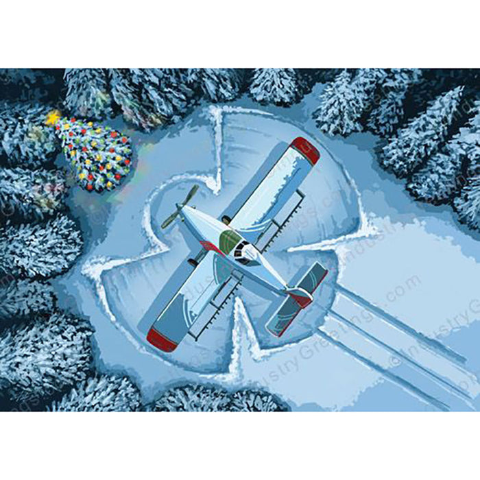 Holiday Card AG Airplane Angelic (10PK)