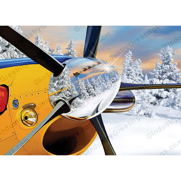 Holiday Card AG Aviation Reflection (10PK)