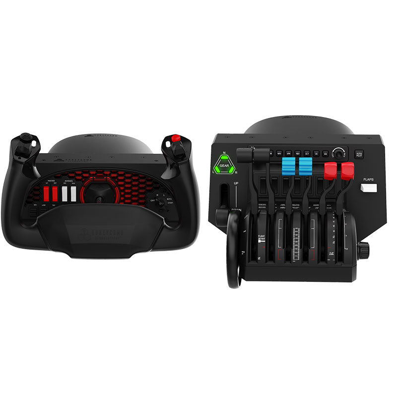 flight simulator gears Honeycomb Alpha Yoke AND Bravo Throttle Flight Simulator Bundle — eSHOP.AERO