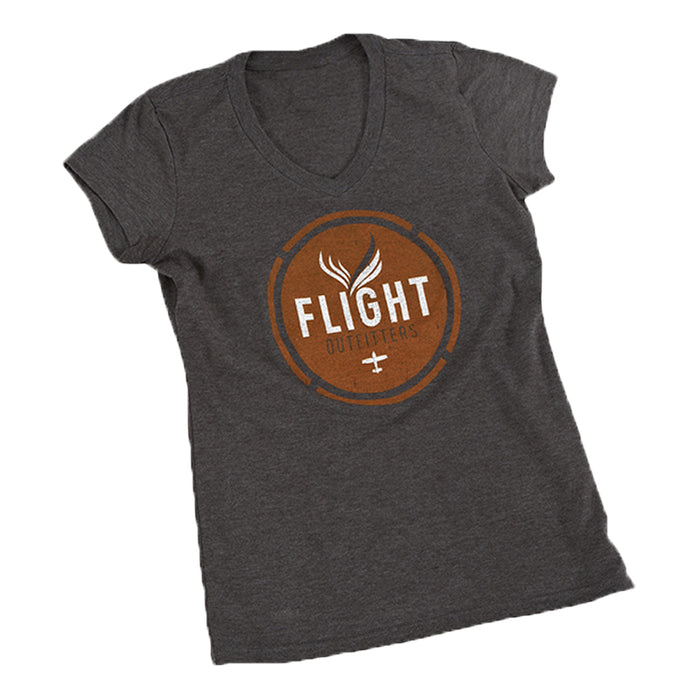 Flight Outfitters Womens Retro V Neck T-Shirt XXL