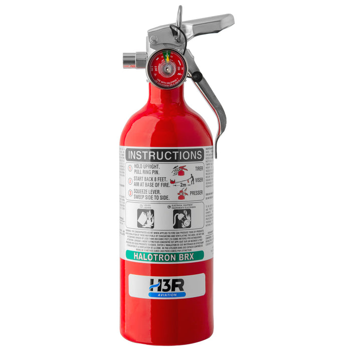 H3R Halotron BRX 337TS Fire Extinguisher 1.92LB W/Bracket