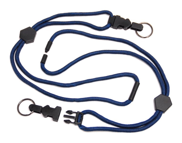 Lanyard With Break Away Ring (Navy)