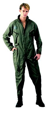 Mens Olive Drab Flight Suit - 5X-LARGE