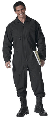 Mens Black Flight Suit - Large