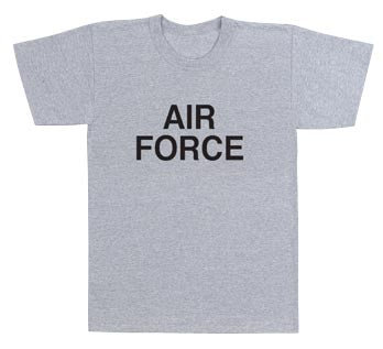 AIR Force Grey Physical Training T-Shirt - Medium