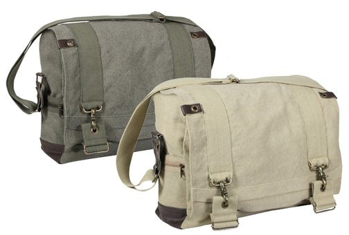 Vintage B-15 Pilot Messenger BAG - Olive Drab