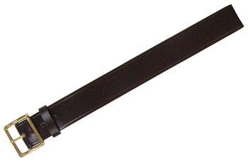 1 3/4 Bonded Leather Garrison Belt With Brass Buckle - 42