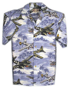 Lagoon Blue Hawaiian Shirt M