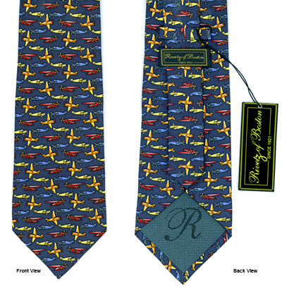 Neck TIE Airplane Navy