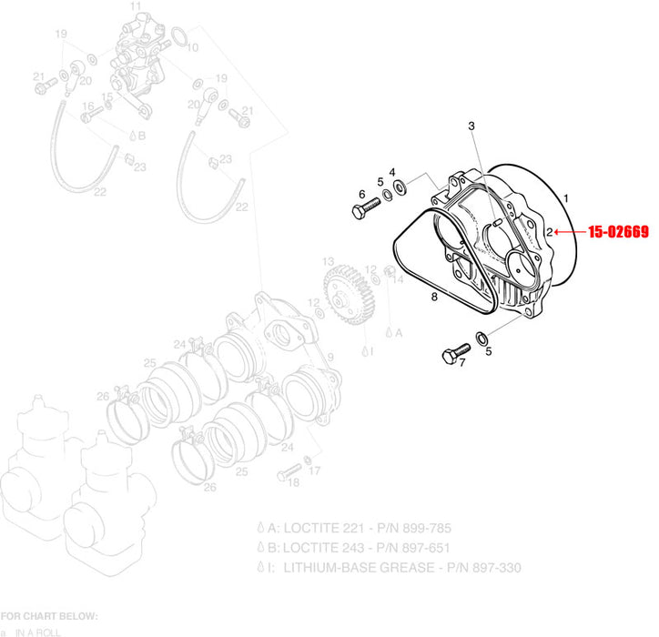 Rotax Rotary Valve Cover Assy FOR 618 UL Engine 910318