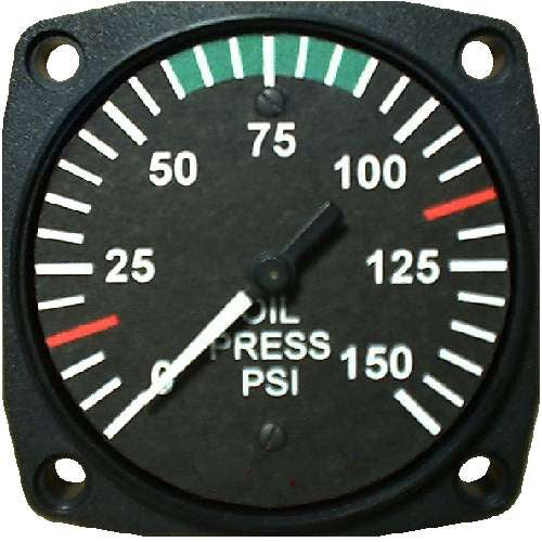 UMA 2-1/4 Electric OIL Press Gauge 0 -100 PSI NON TSO
