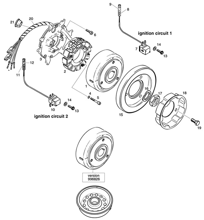 Rotax 960-288 Cable Crommet 205/11
