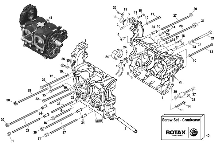 Rotax 840-091 Allen Screw M8X140 DIN 912-10.9