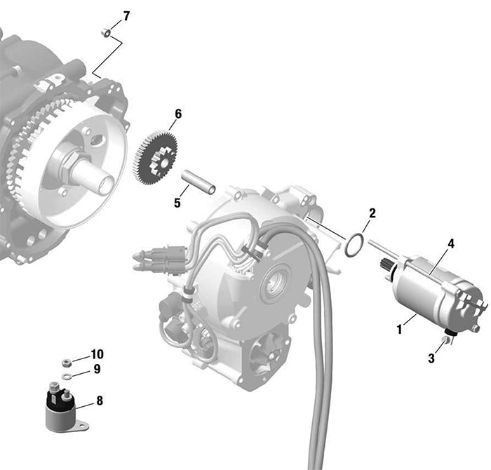 Rotax Idle Gear Shaft 837-102