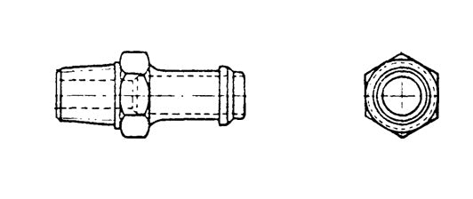 AN840-16W Lycoming Adapter Straight 0.75 Anpt TO 1.00