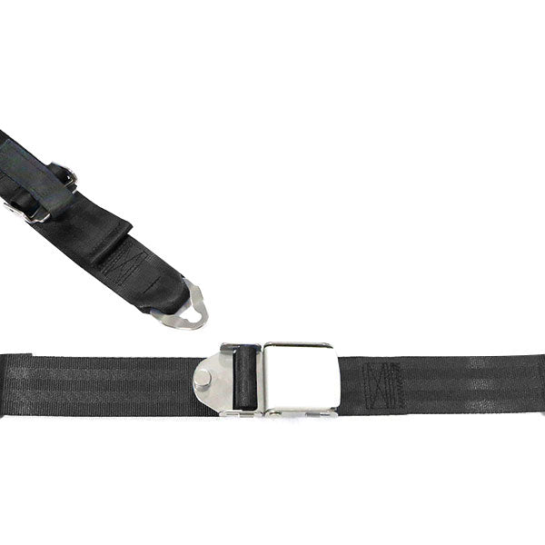 ABI PA 28/32 Rear Seat 3-PT Inert Reel Harness Gray