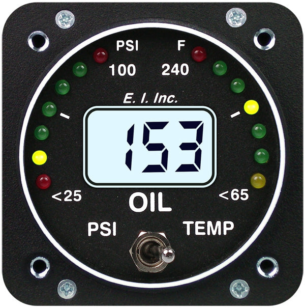 EI OPT1 OIL Press AND OIL Temp Primary 2-1/4 TSO