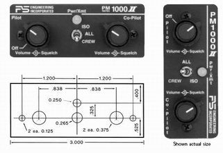 PS ENG PM 1000II 4 Place Mono Intercom W/O Crew TSO