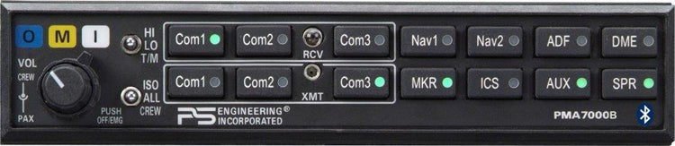 PS ENG PMA 7000H BT High Noise Audio Panel 10 Place Tsod