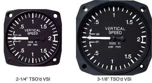 UMA 2-1/4 VSI 0-6000 Cabin Climb TSO