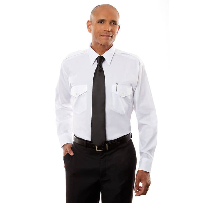 AV Shirt MEN L/S 18.5 36/37 White