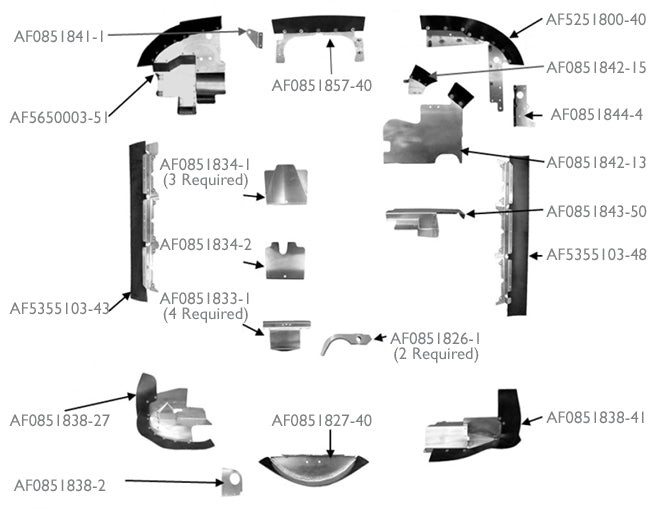 Airforms AF0851838-2 Bracket