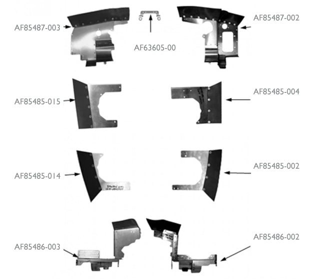 Airforms AF85487-002 Baffle Assy