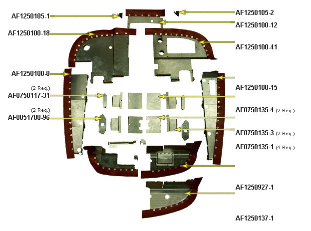 AF1250100-18 Baffle Component