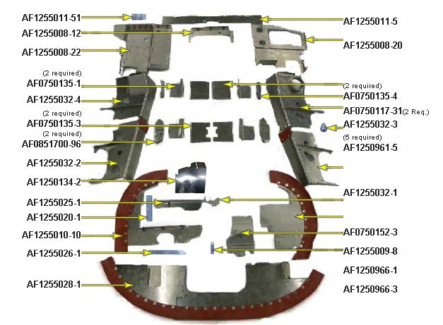 AF1255008-20 Baffle Component