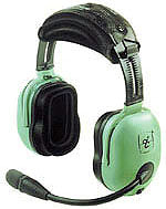 David Clark H20-10S Headset Dual Plugs Stereo H20
