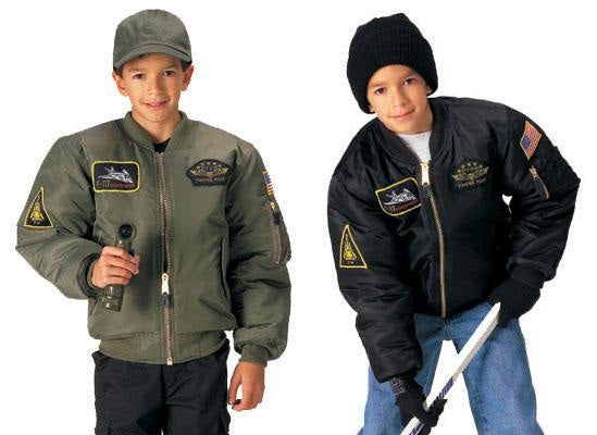 Kids TOP GUN MA-1 Flight Jacket - Medium