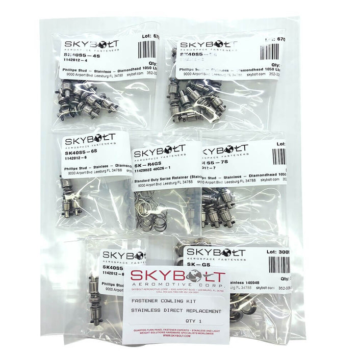 Cessna Cowling Fastener Replacement KIT Slotted