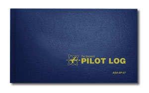 ASA Standard Pilot LOG Hrdcvr Navy