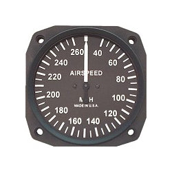 UMA 3-1/8 ASI Dual Scale 205 Knots TSO